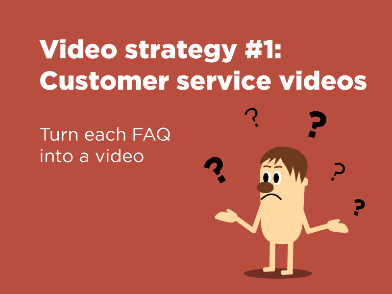 Video strategy #1: Customer service videos