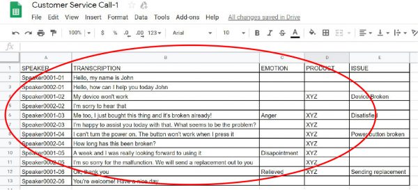 Transcribing audio in a separate program